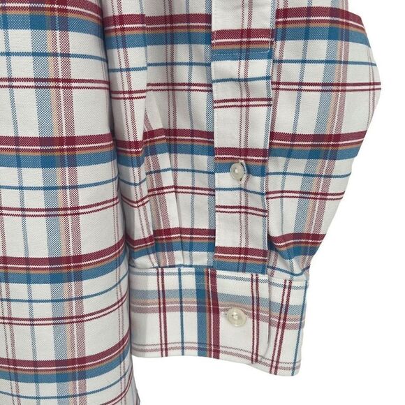 LL Bean Mens Plaid Button Down Shirt Size 17-34 - Picture 5 of 8